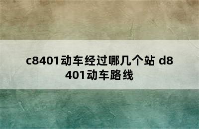 c8401动车经过哪几个站 d8401动车路线